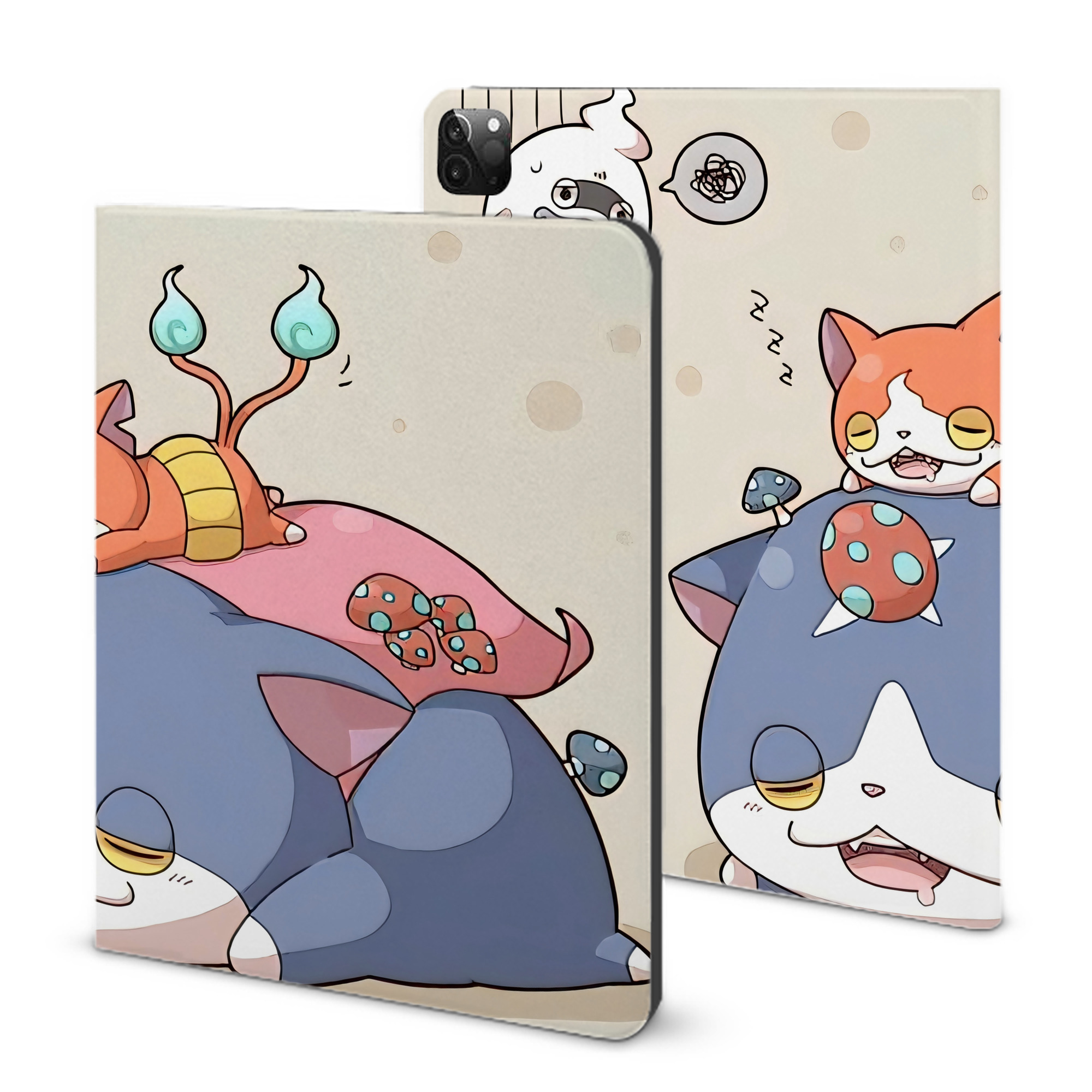 （画像用） 妖怪ウォッチ Yo-kai Watch IPadケース ペンホルダー付き ブックスタイルデザイン